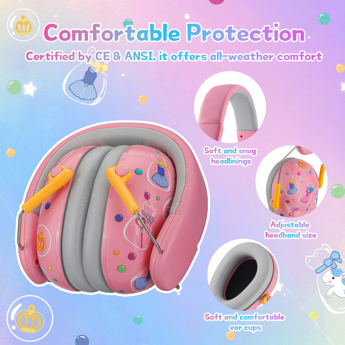 Children's Noise-Reducing Ear Protection Earmuffs