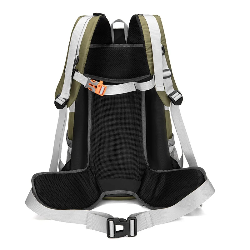 MOZHI External Frame Hiking Backpack with Rain Cover