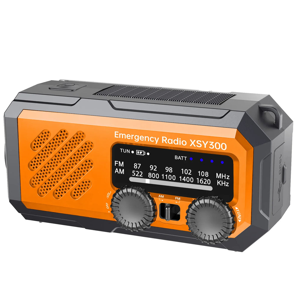 Solar & Hand Crank Emergency Radio with SOS Alarm