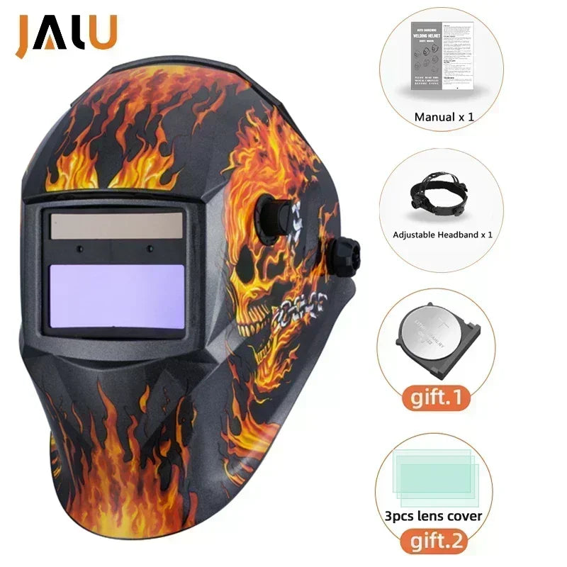 JALU Solar Auto-Darkening Welding Helmet