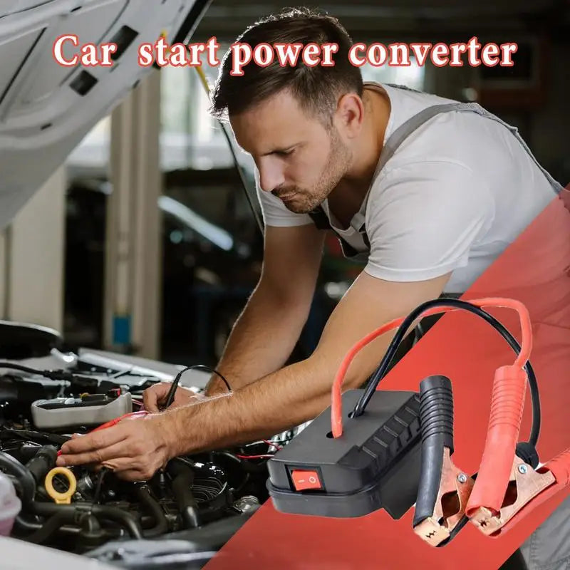 Portable Car Battery Jump Starter Compact Emergency Power Pack