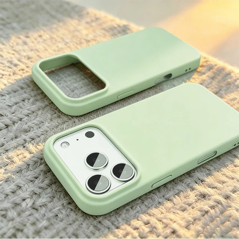 Full-Coverage Silicone Phone Case – Shockproof Matte Protective Cover