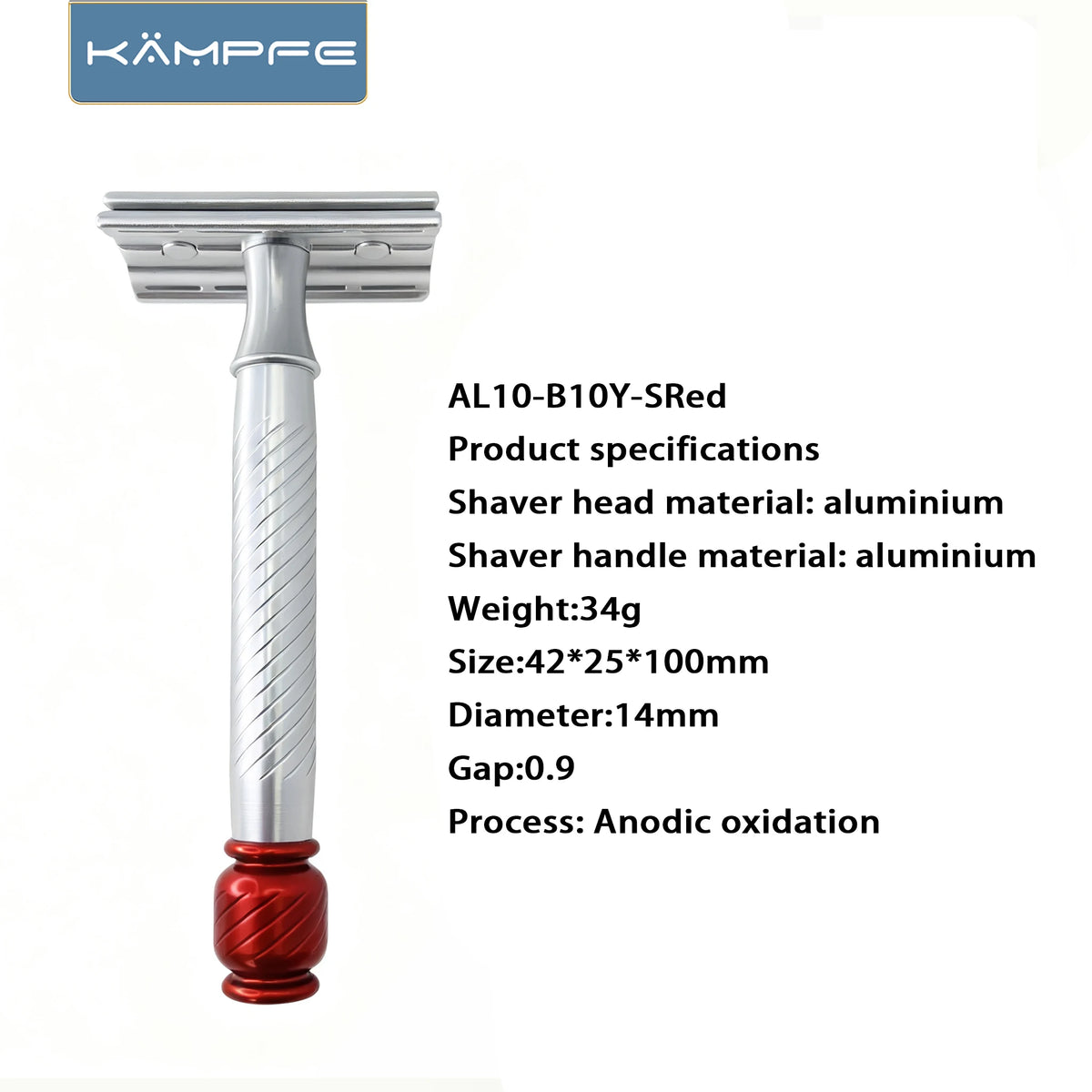 KAMPFE Aluminium Double-Edge Safety Razor