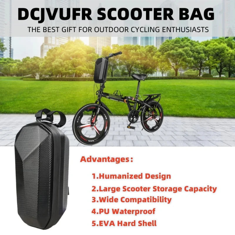 Hard Shell Bicycle Handlebar Bag Rainproof Storage