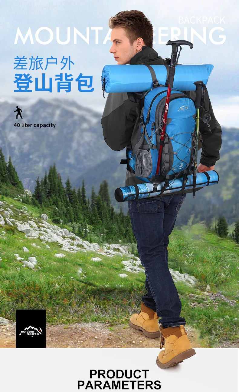 45L Hiking & Camping Backpack with Rain Cover
