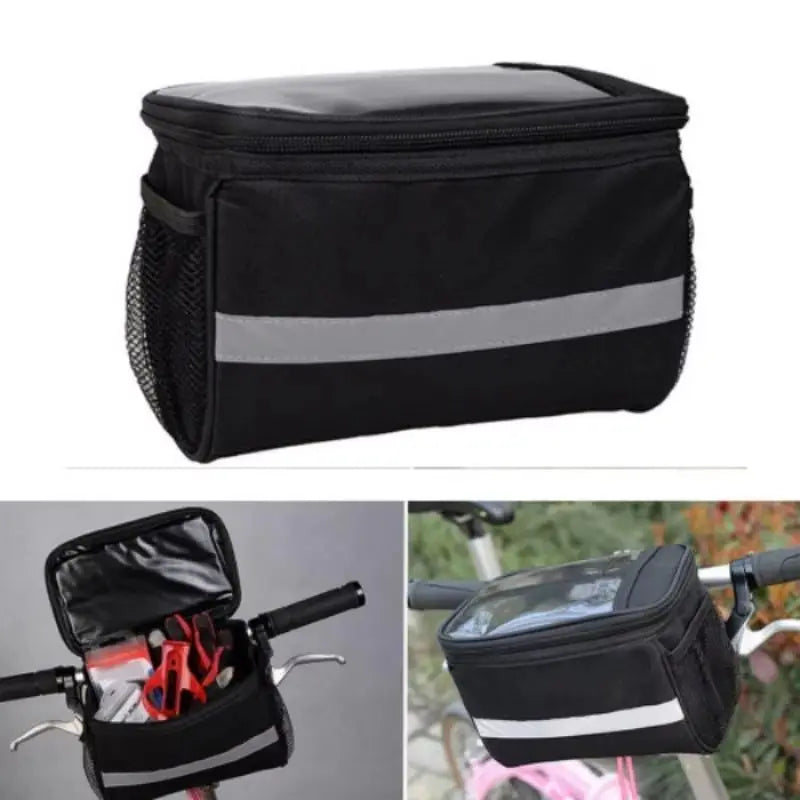 Bicycle Handlebar Bag with Phone Storage