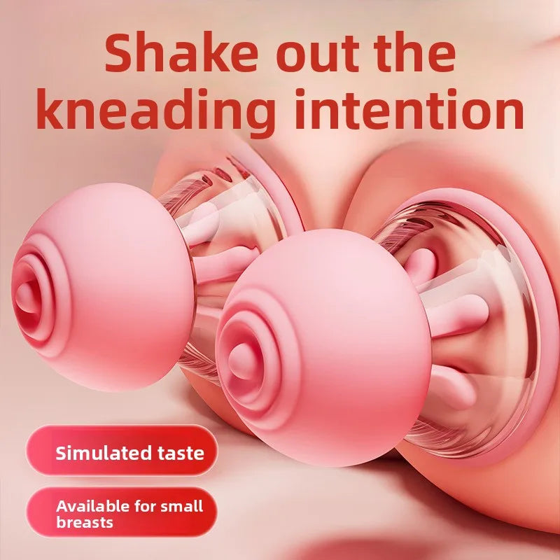 Electric Nipple Suction Stimulator & Breast Massager – Pink