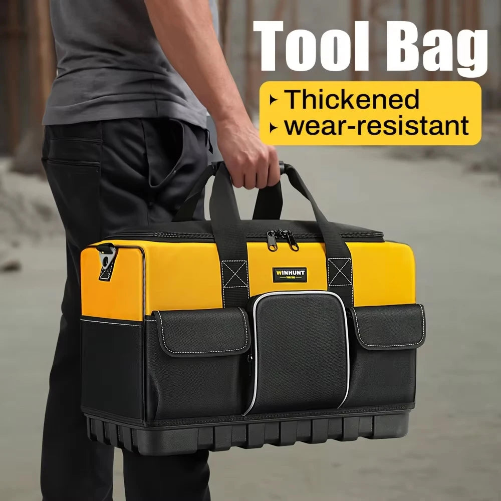 Multi-Pocket Tool Bag – Waterproof Storage Tote with Shoulder Strap