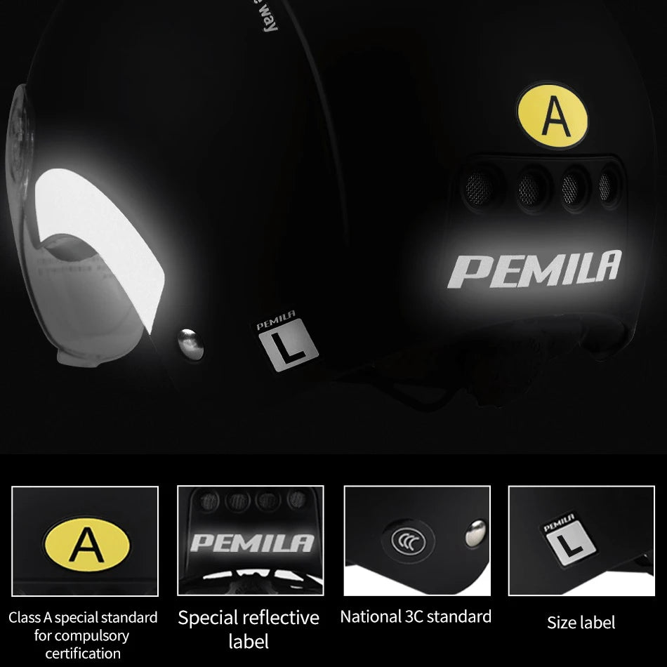 Adult Cycling Helmet with Goggles