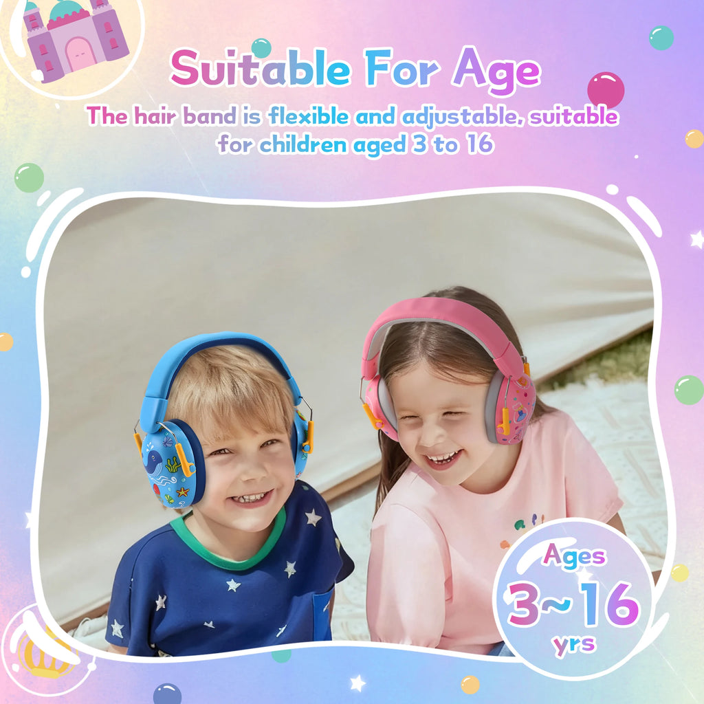 Children's Noise-Reducing Ear Protection Earmuffs