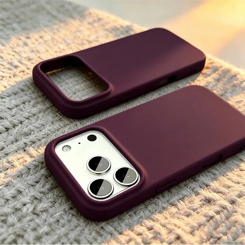 Full-Coverage Silicone Phone Case – Shockproof Matte Protective Cover