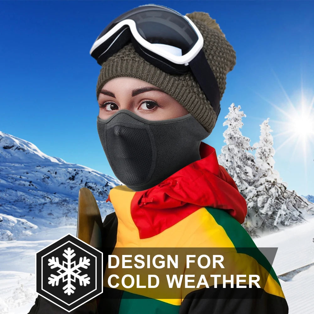 Thermal Fleece Face Mask for Cycling & Winter Sports