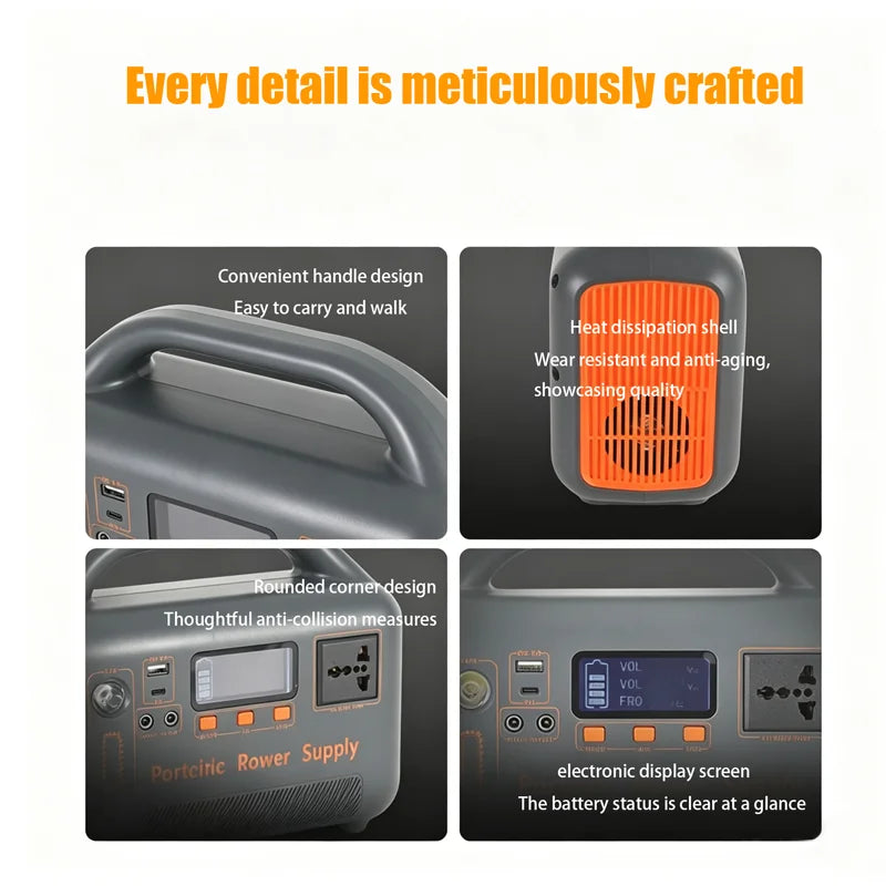 400W Portable Power Station – 192Wh LiFePO4 Battery