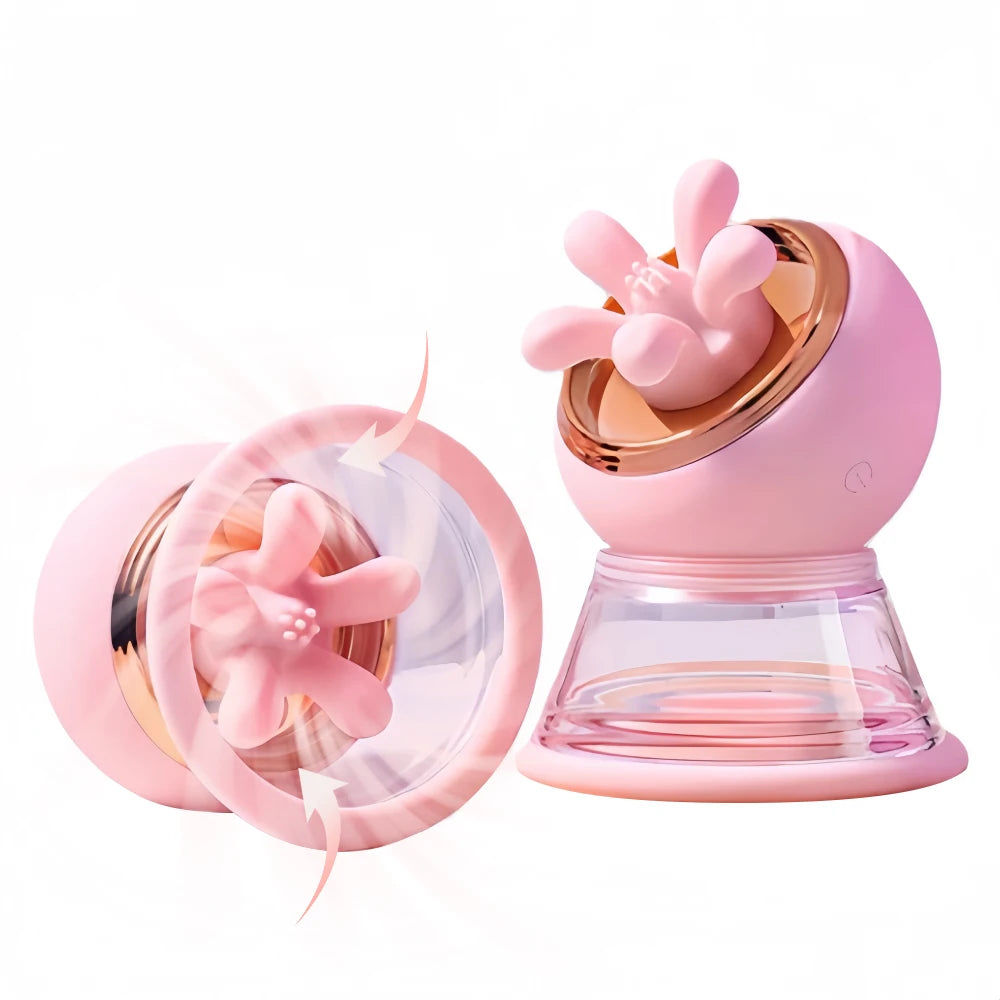 Electric Nipple Suction Stimulator & Breast Massager – Pink