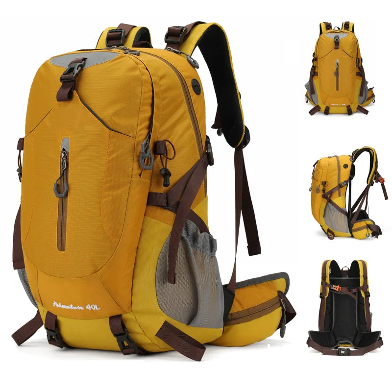 MOZHI External Frame Hiking Backpack with Rain Cover