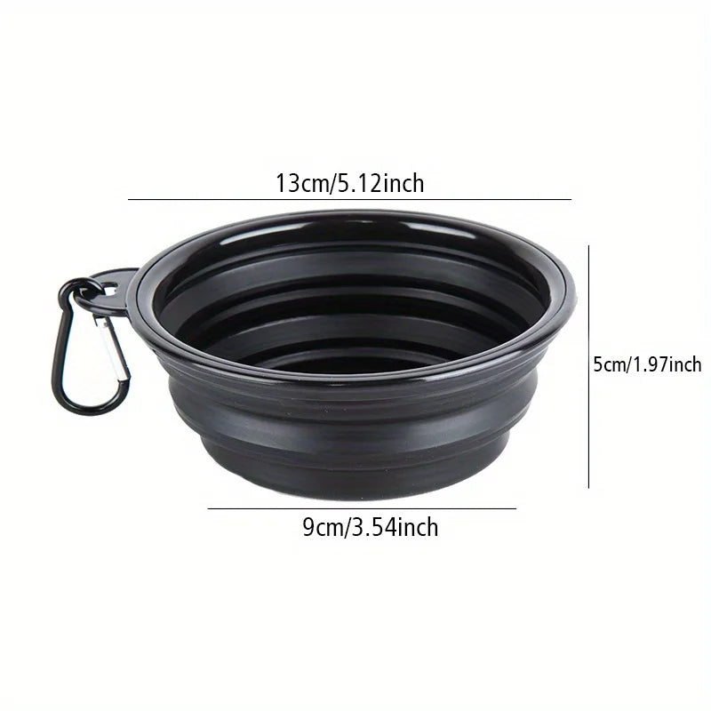 Collapsible Silicone Dog Travel Bowl Food & Water Bowl