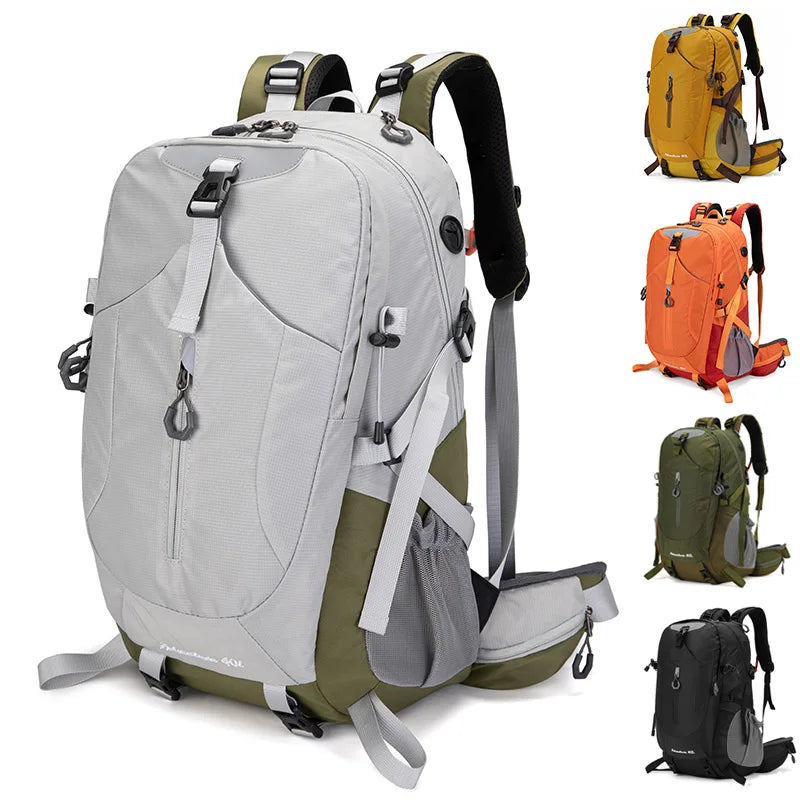 MOZHI External Frame Hiking Backpack with Rain Cover