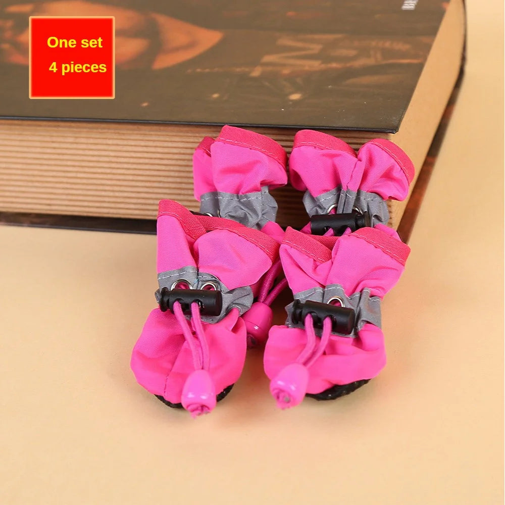 Water-Resistant Dog Boots  4 Pcs Paw Protection Set

📝 Description