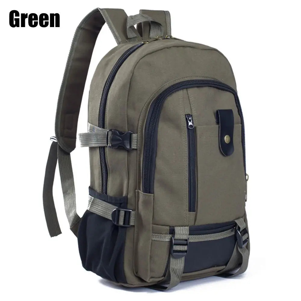 Unisex Canvas Travel & Hiking Backpack