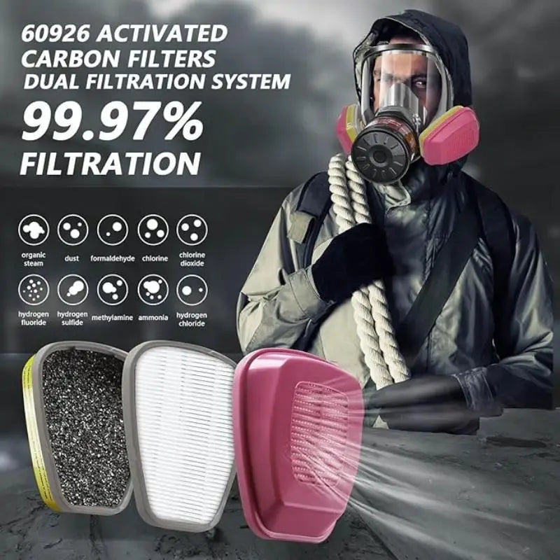Full-Face Respirator with 40mm Filter