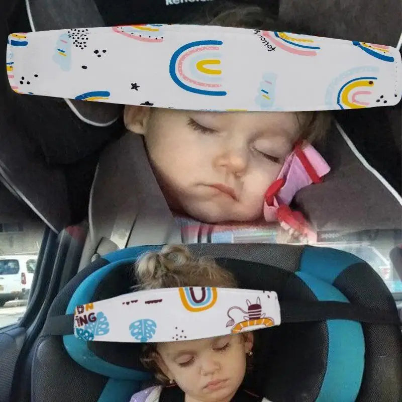 Adjustable Toddler Car Seat Head Support Strap
