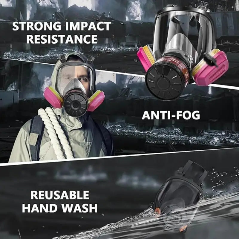 Full-Face Respirator with 40mm Filter