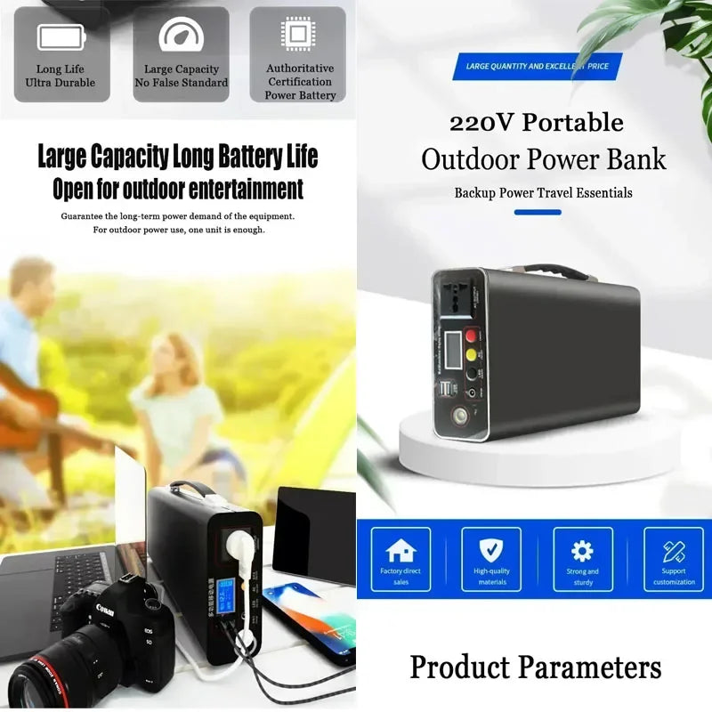 300W Portable Power Station with LiFePO4 Battery