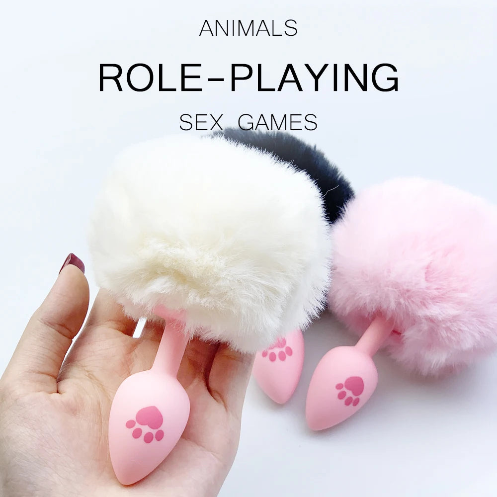 Rabbit Tail Anal Plug