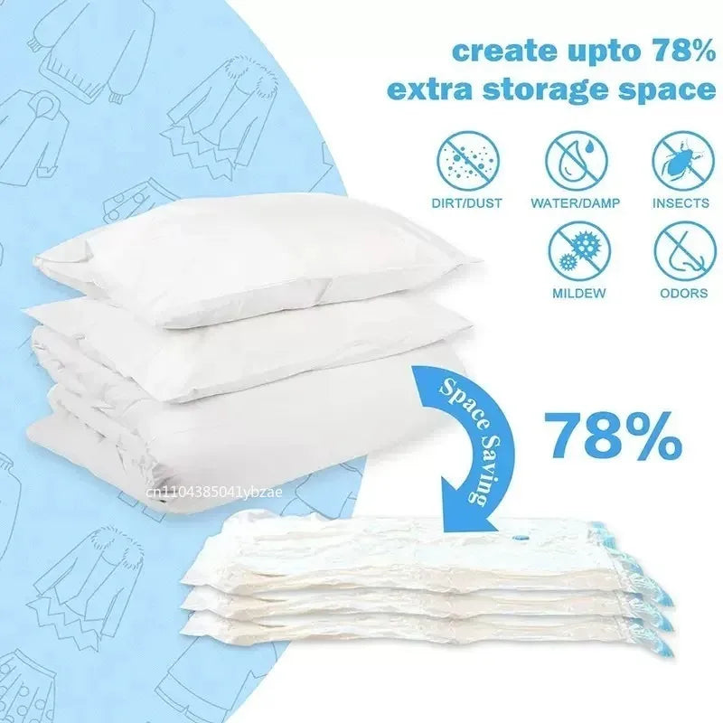 1-10pcs Thickened Vacuum Compression Bag