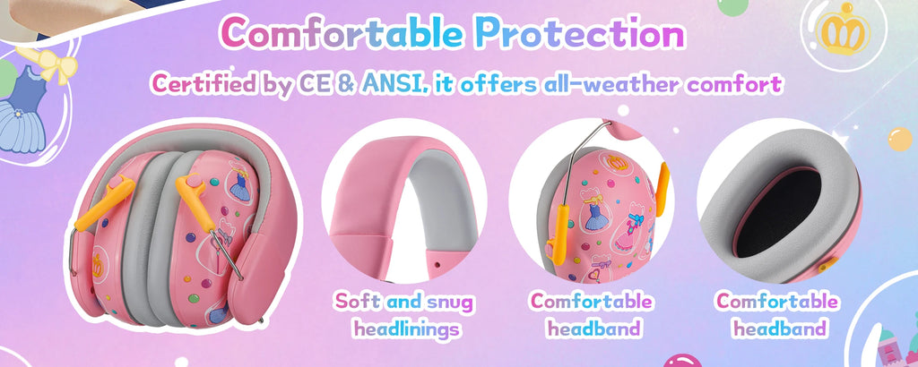 Children's Noise-Reducing Ear Protection Earmuffs