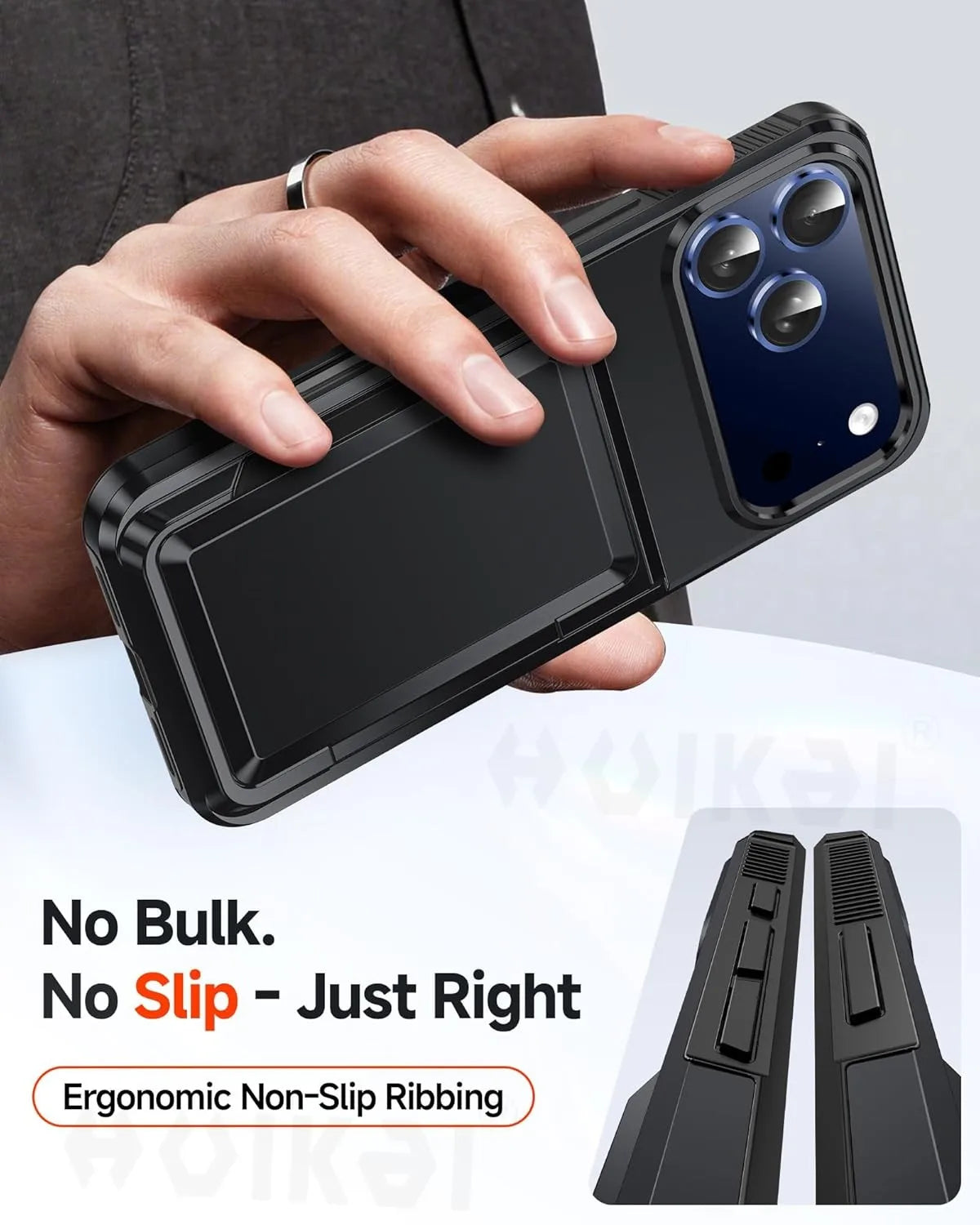 iPhone Wallet Case – Card Holder & Shockproof Protective Cover