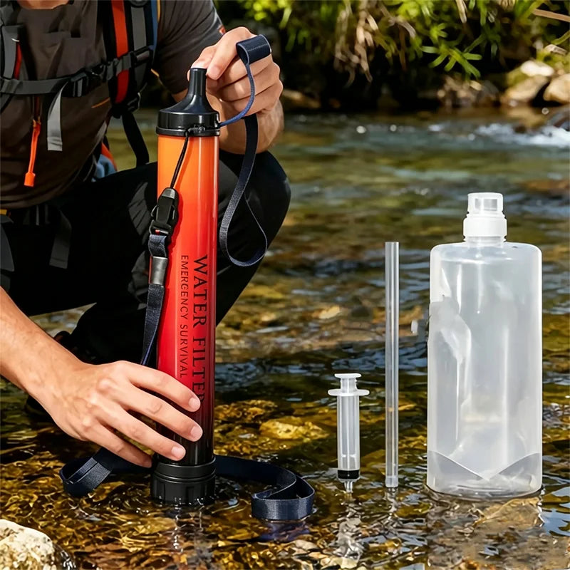 Portable Emergency Water Filter Straw