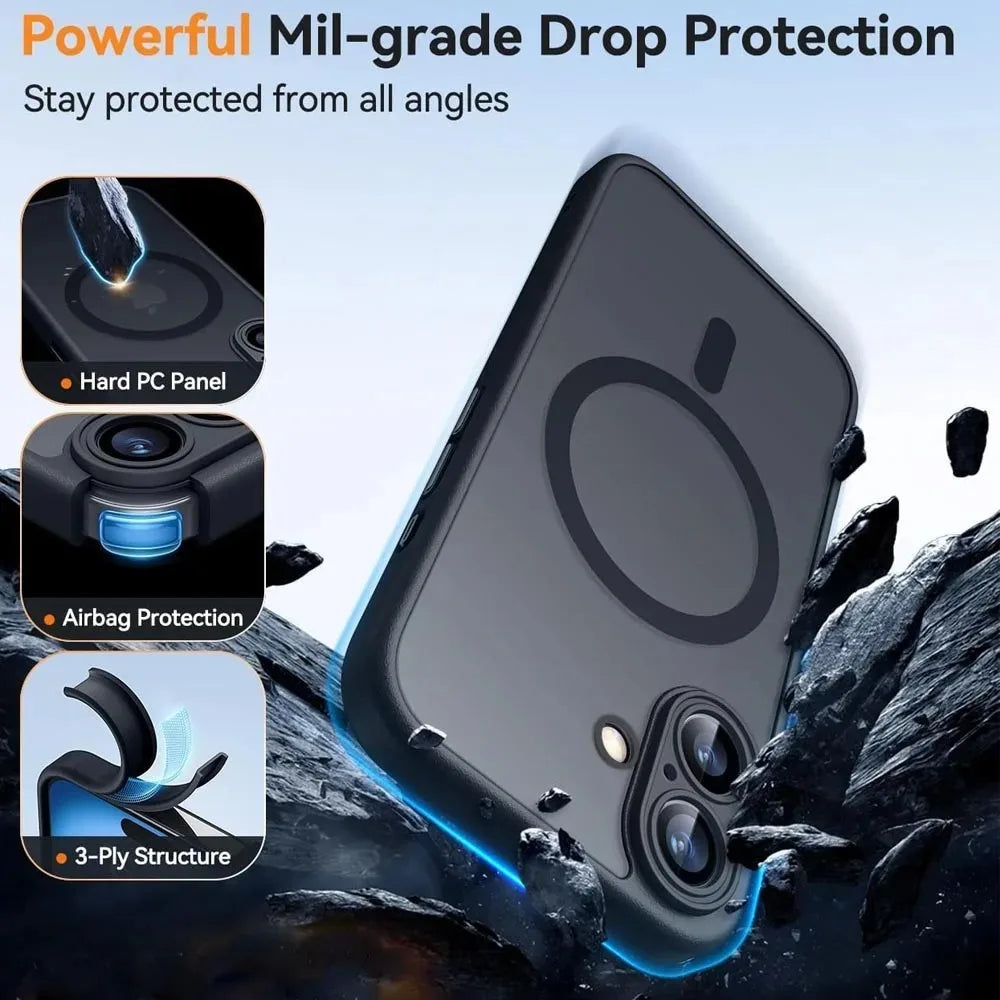 Magnetic Luxury Armor Shockproof Case