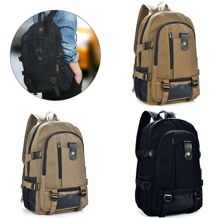 Unisex Canvas Travel & Hiking Backpack