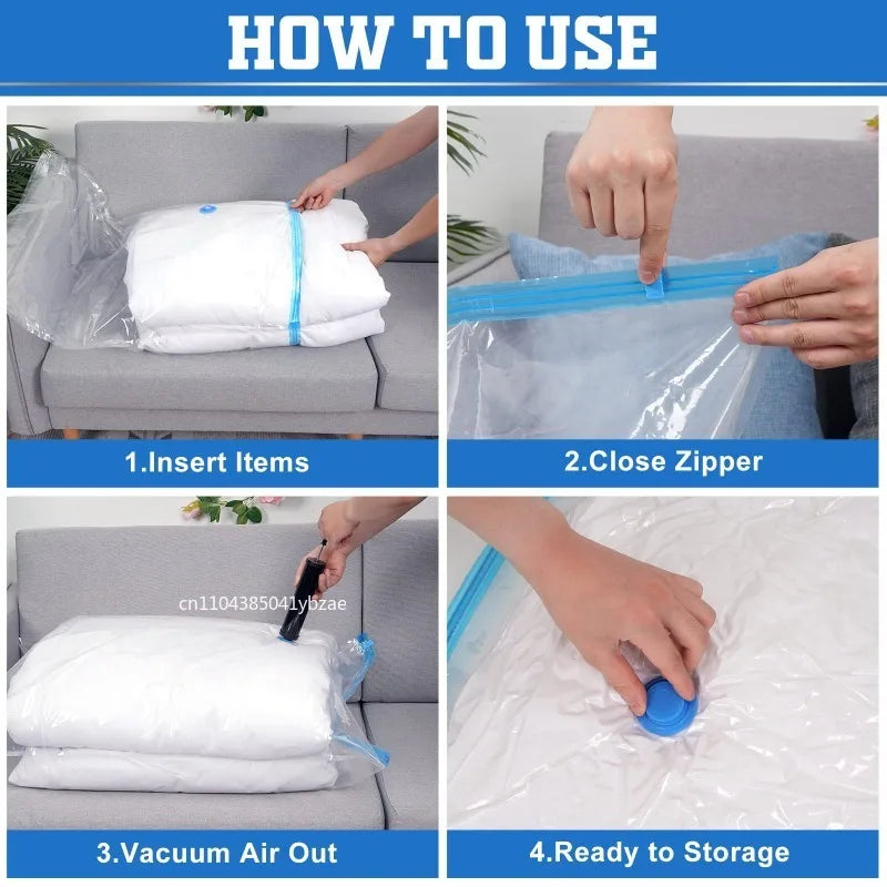 1-10pcs Thickened Vacuum Compression Bag