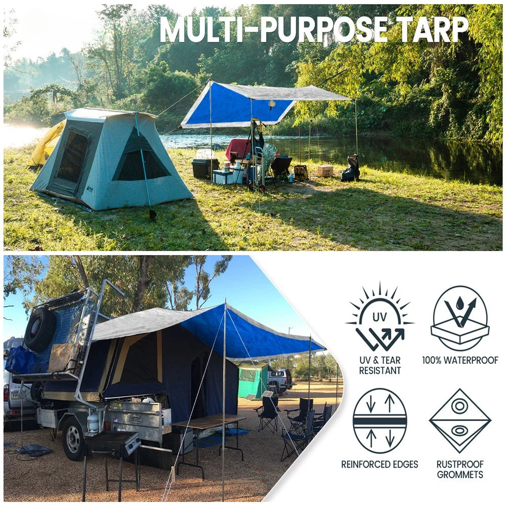 Heavy Duty Tarp Cover Waterproof Tarpaulin UV