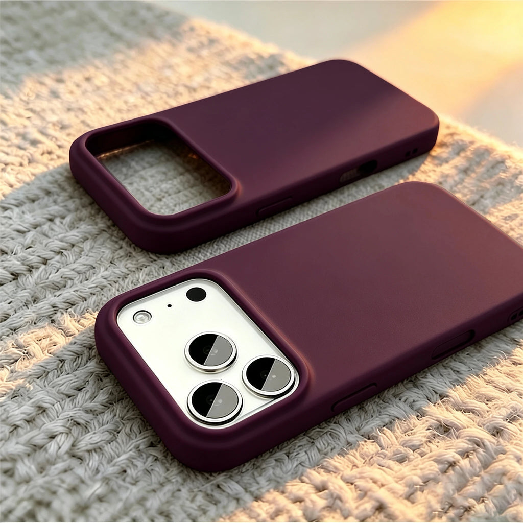 Full-Coverage Silicone Phone Case – Shockproof Matte Protective Cover