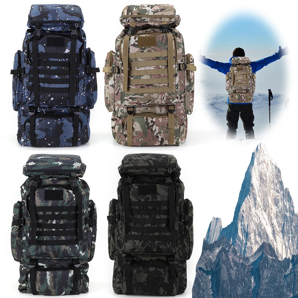 80L Hiking Backpack Mountaineering Bag