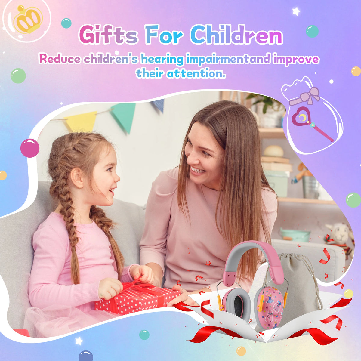 Children's Noise-Reducing Ear Protection Earmuffs
