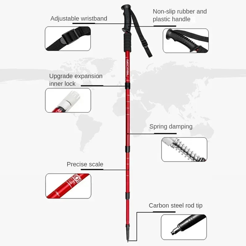 Adjustable Anti-Shock Trekking Poles