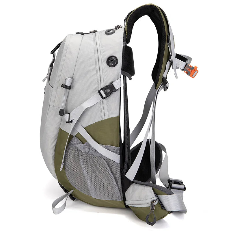 MOZHI External Frame Hiking Backpack with Rain Cover