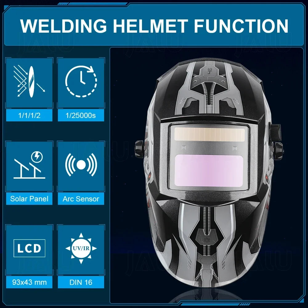 JALU Solar Auto-Darkening Welding Helmet