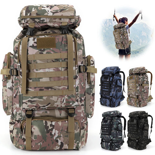 80L Hiking Backpack Mountaineering Bag