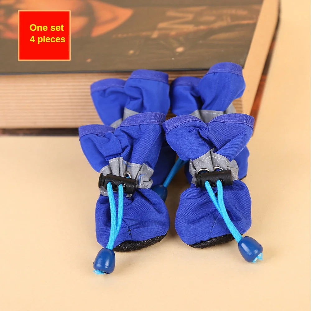 Water-Resistant Dog Boots  4 Pcs Paw Protection Set

📝 Description