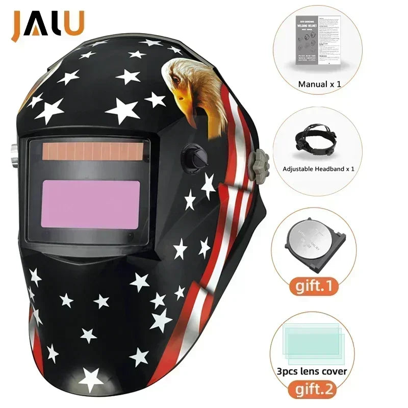 JALU Solar Auto-Darkening Welding Helmet