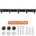 Heavy-Duty Wall-Mounted Tool Rack – 4 Slots & 5 Hooks