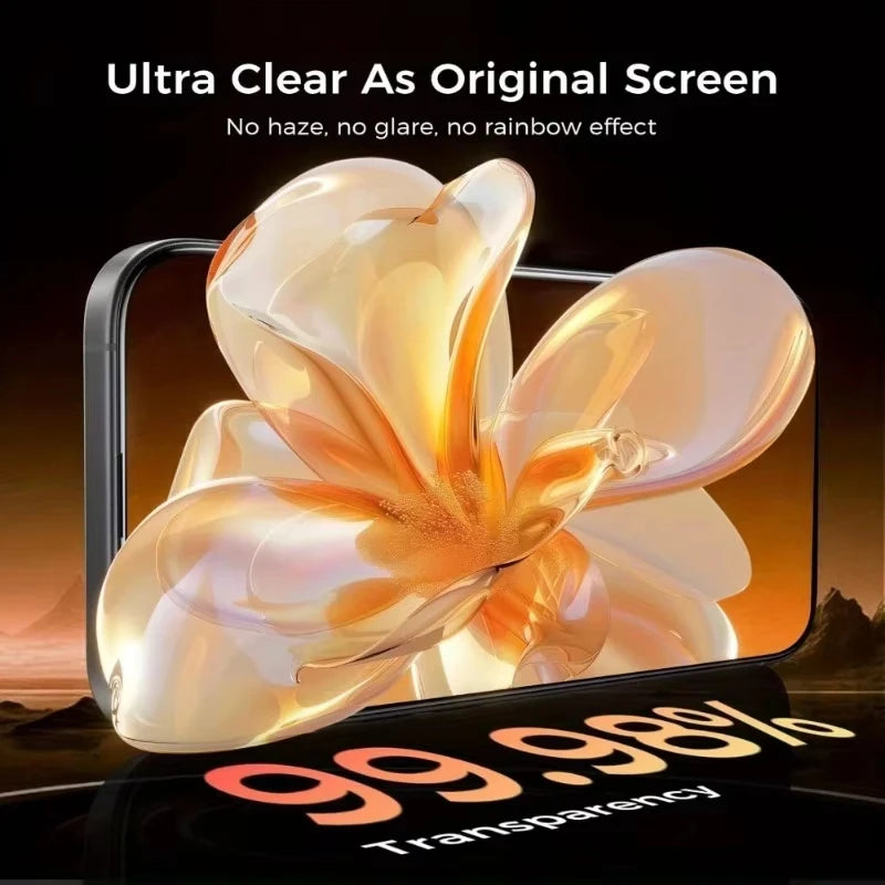 Tempered Glass Screen Protector  HD Anti-Scratch with Installation Tool