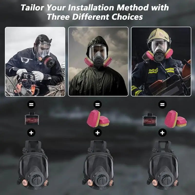 Full-Face Respirator with 40mm Filter