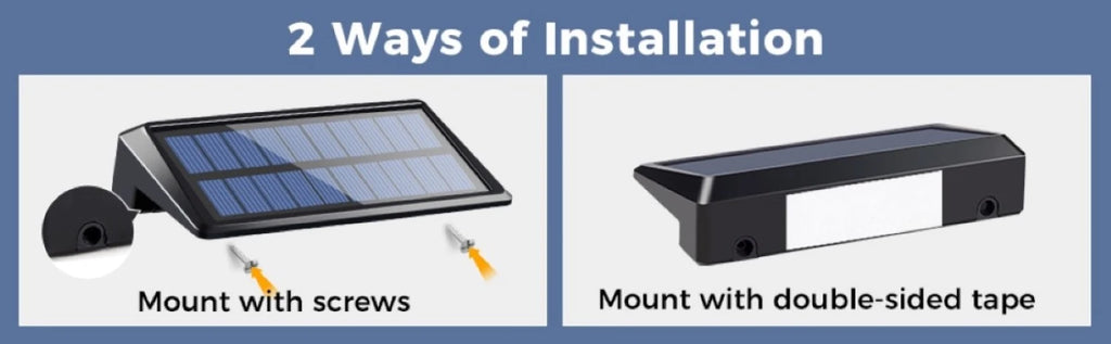 2 Pack Solar Wall Lights 4 LED Solar