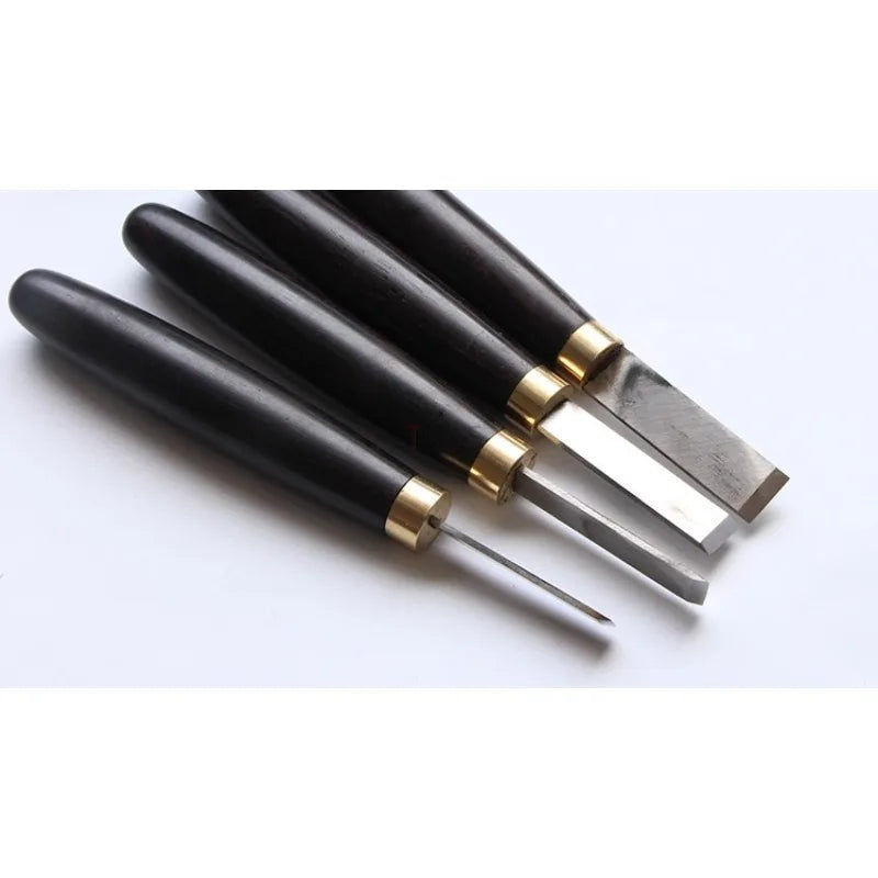 12-Piece Wood Carving Knife Set – Wooden Handle Tools